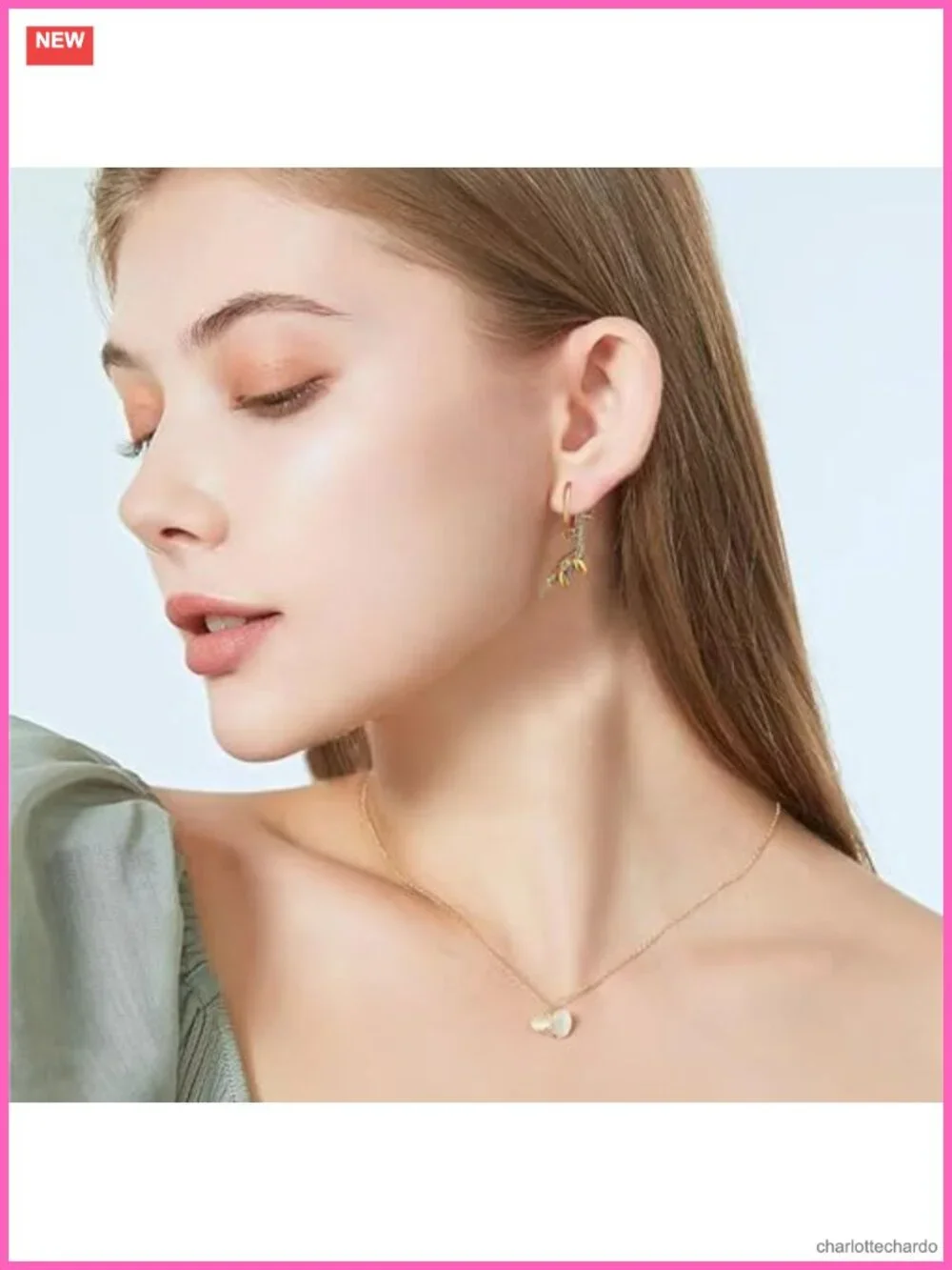 Retro Minimalist Animal Hoop Earrings Cheetah Koala Dinosaur Geometric